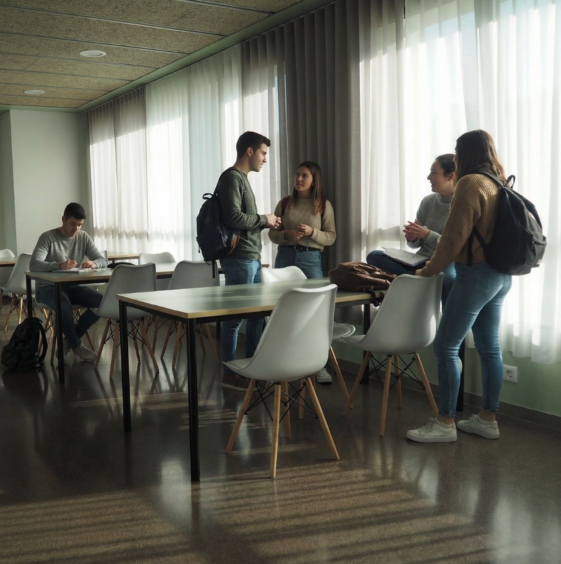 Sala de estudio en Resa As Burgas
